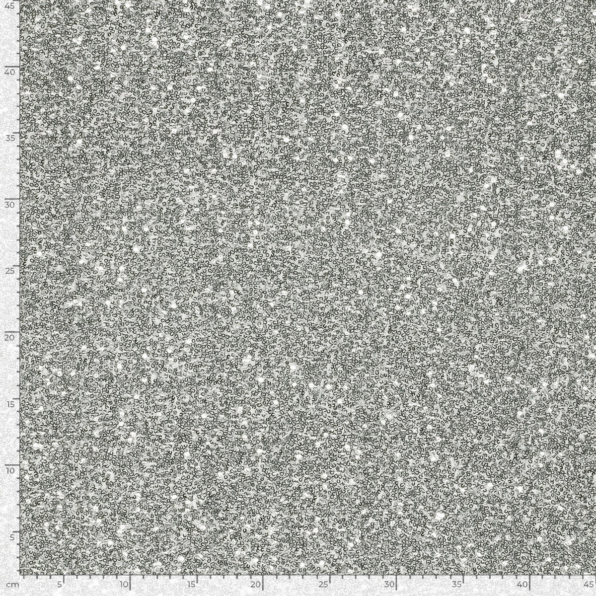 Paillettenstoff Mesh Silber – Nahaufnahme