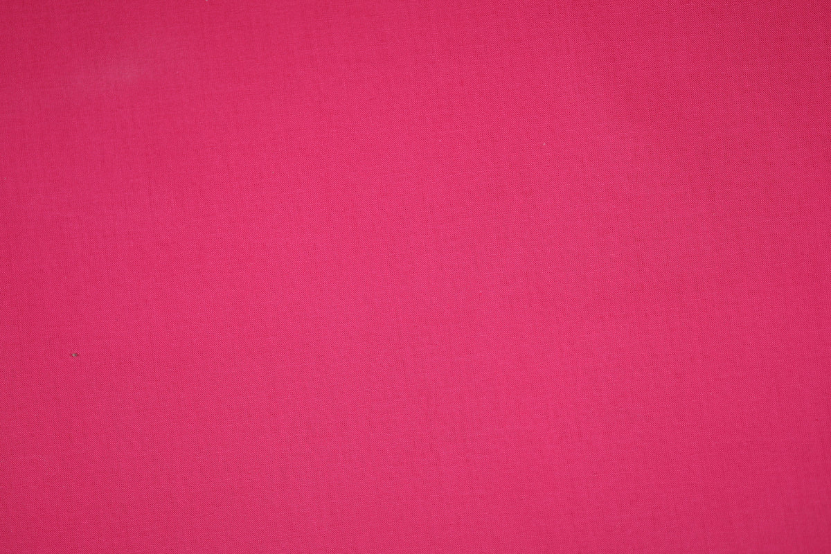 Einfarbiger Baumwollstoff in Fuchsia Pink – ideal für Kleidung, Accessoires und Dekoration
