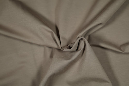 Taupefarbener Jersey – weich und dehnbar für Basics