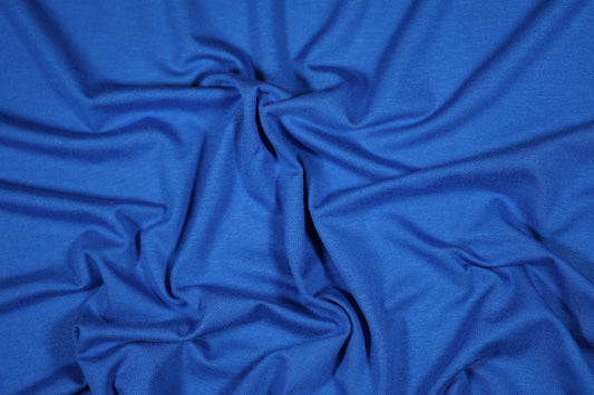 Jersey Stoff aus Viskose in Royalblau – perfekt für Shirts und Kleider