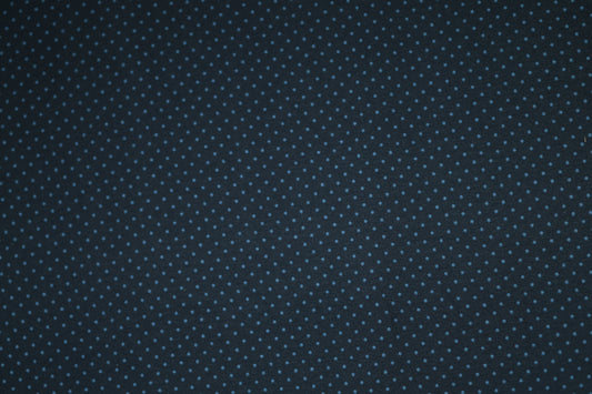 Baumwollstoff mit Motiv: marineblau mit feinen punkten – weich & kindgerecht.