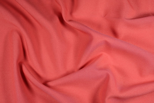 Hochwertiger Polyester Panama in Hellrot – pflegeleicht und langlebig