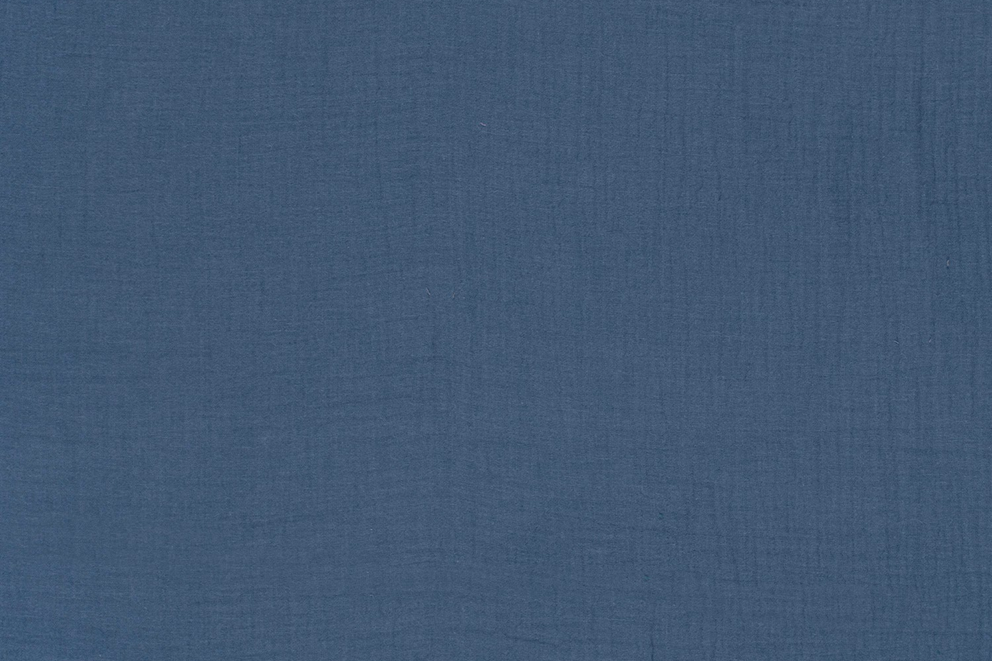 Oeko-Tex zertifizierter Musselin Stoff in Indigoblau