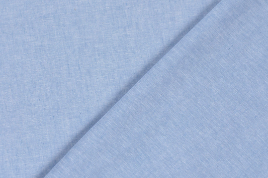 Leinen Stoff Babyblau Chambré | Leinen Baumwolle