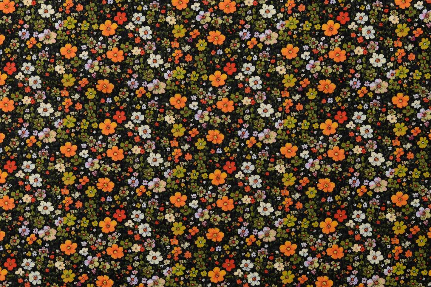 Voile Stoff Blumenmuster Meterware aus 100 Prozent Baumwolle für Kleidung und Deko