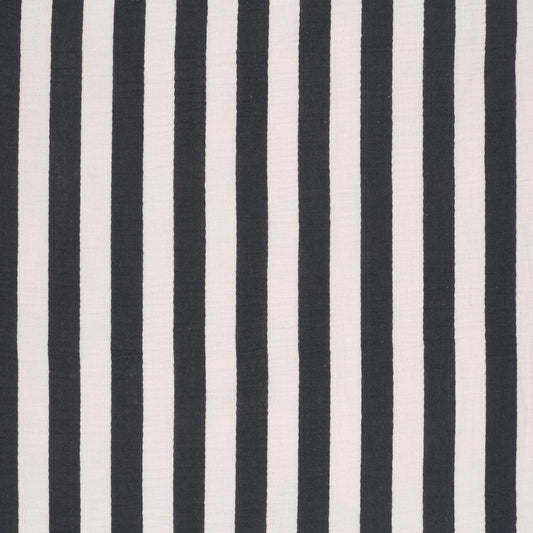 Musselin Streifen Marine – Detail
