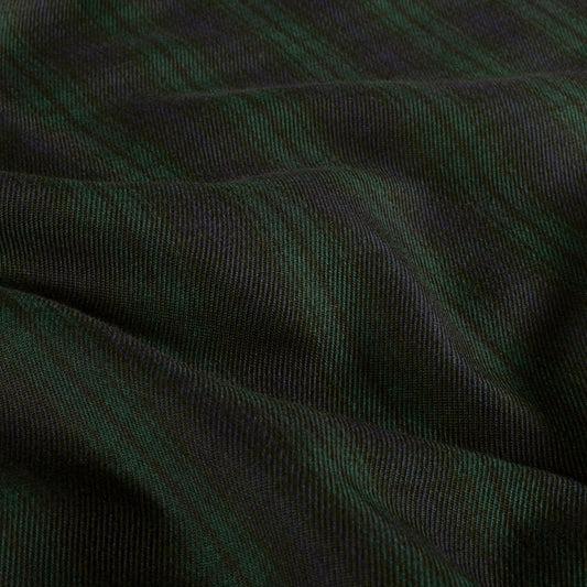 Gabardine Stoff Schottenkaro Dunkelgrün