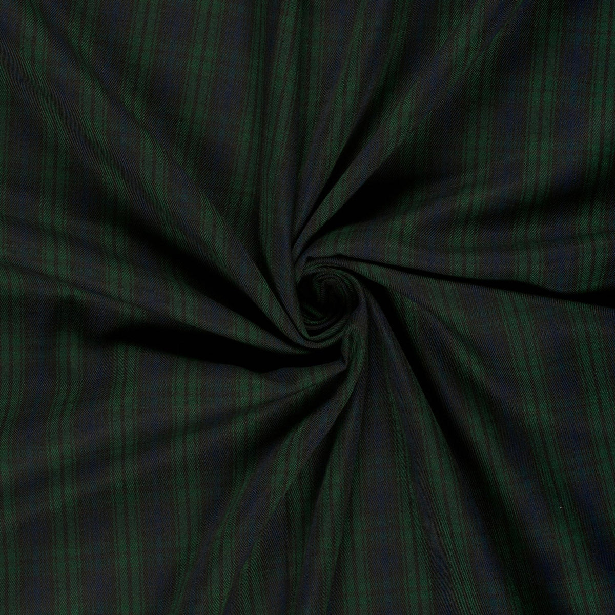 Gabardine Schottenkaro Dunkelgrün – Fall