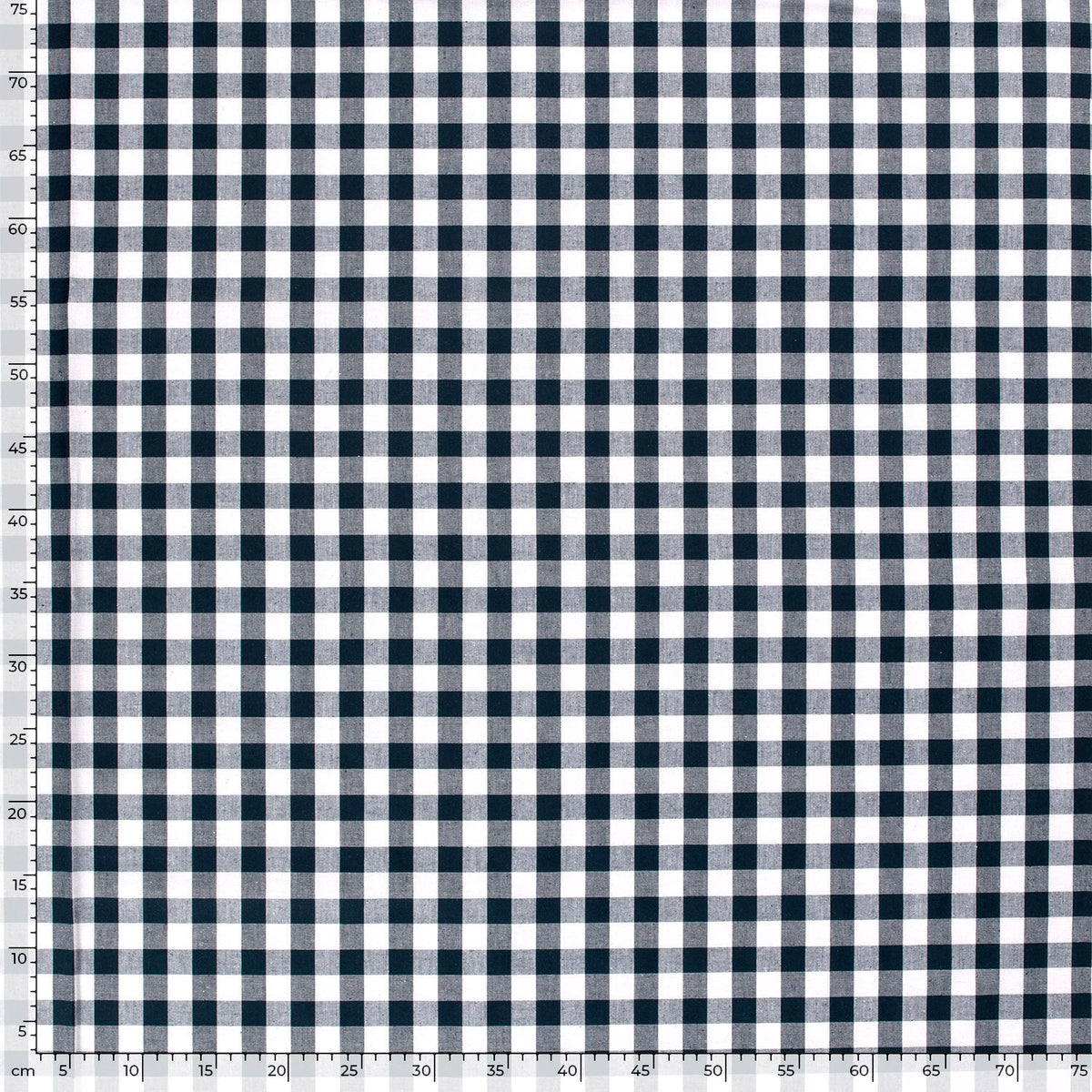 Baumwoll-Popeline Karo Marine – Rolle