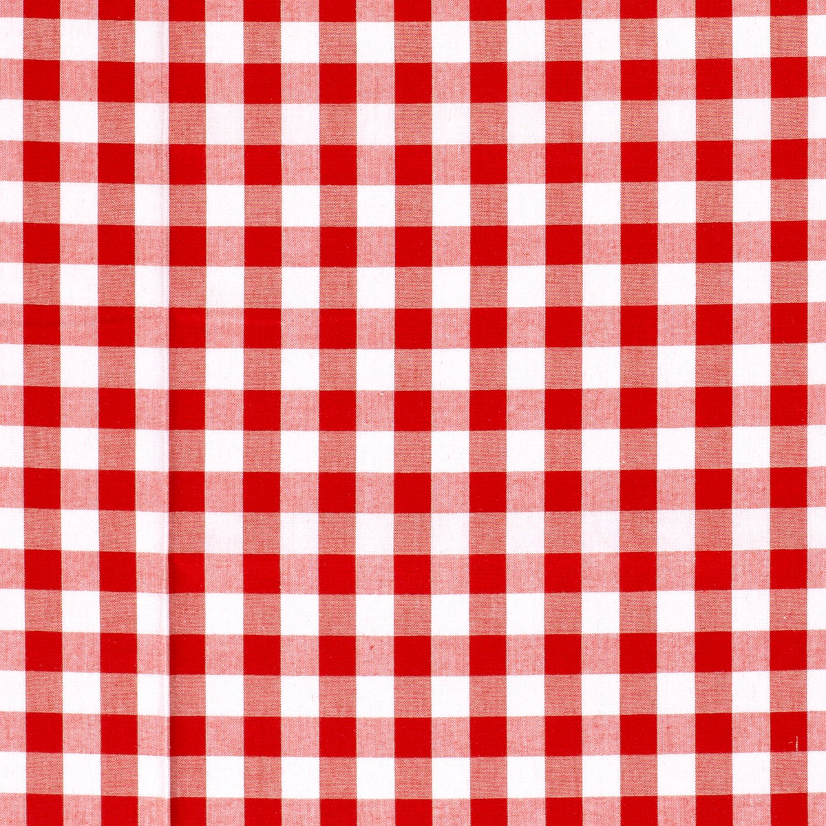 Baumwoll-Popeline Karo Rot