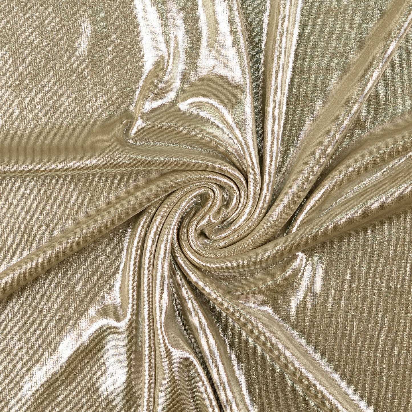 Lurex Jersey Beige Uni – Metallic Stretch Stoff | Stoffeya