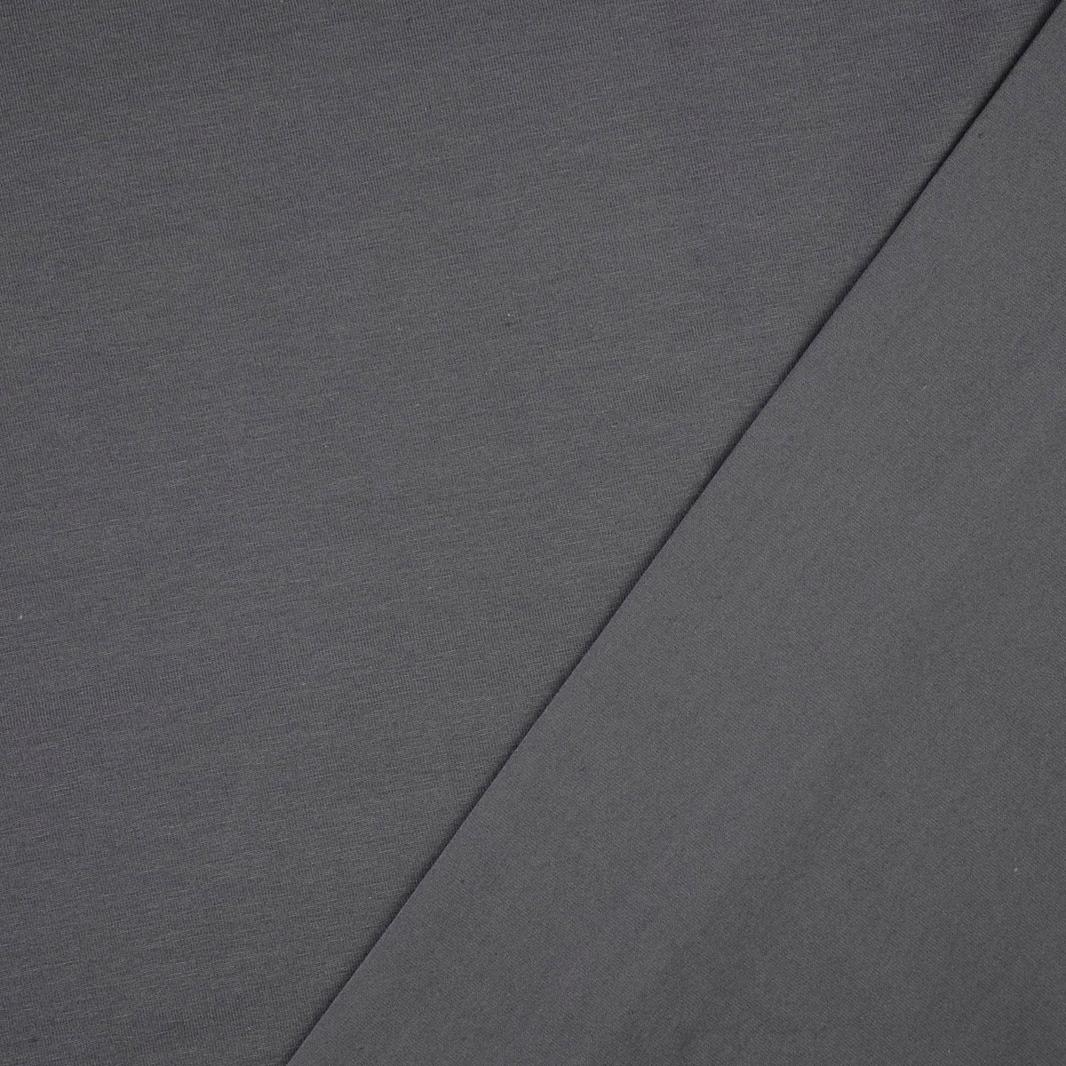 Baumwolljersey Dunkelgrau – Rolle
