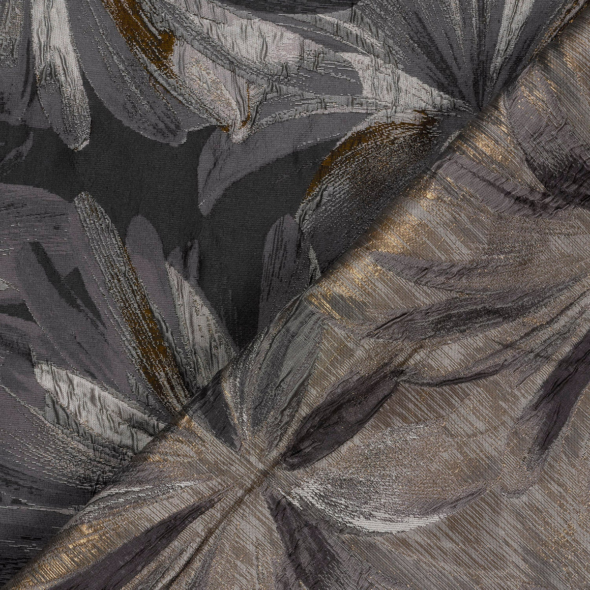 Jacquard Blumen Schwarz – Struktur