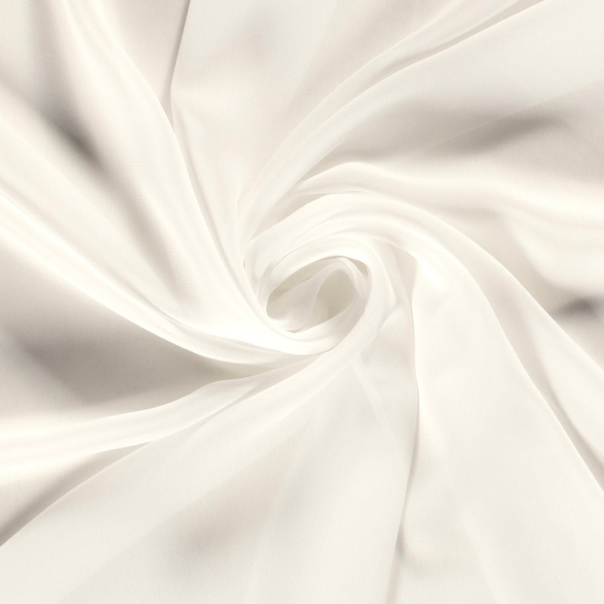 Chiffon Stoff Wollweiß – Stoffansicht
