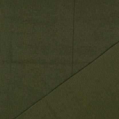 Bündchenstoff Olivgrün – Elastischer Rippstrick