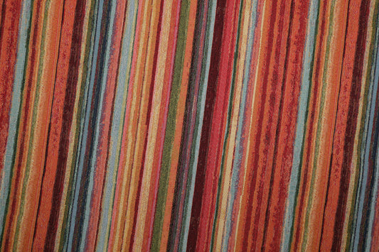 Möbelstoff Multicolor Streifen – robuster Polsterstoff für Sofas und Kissen