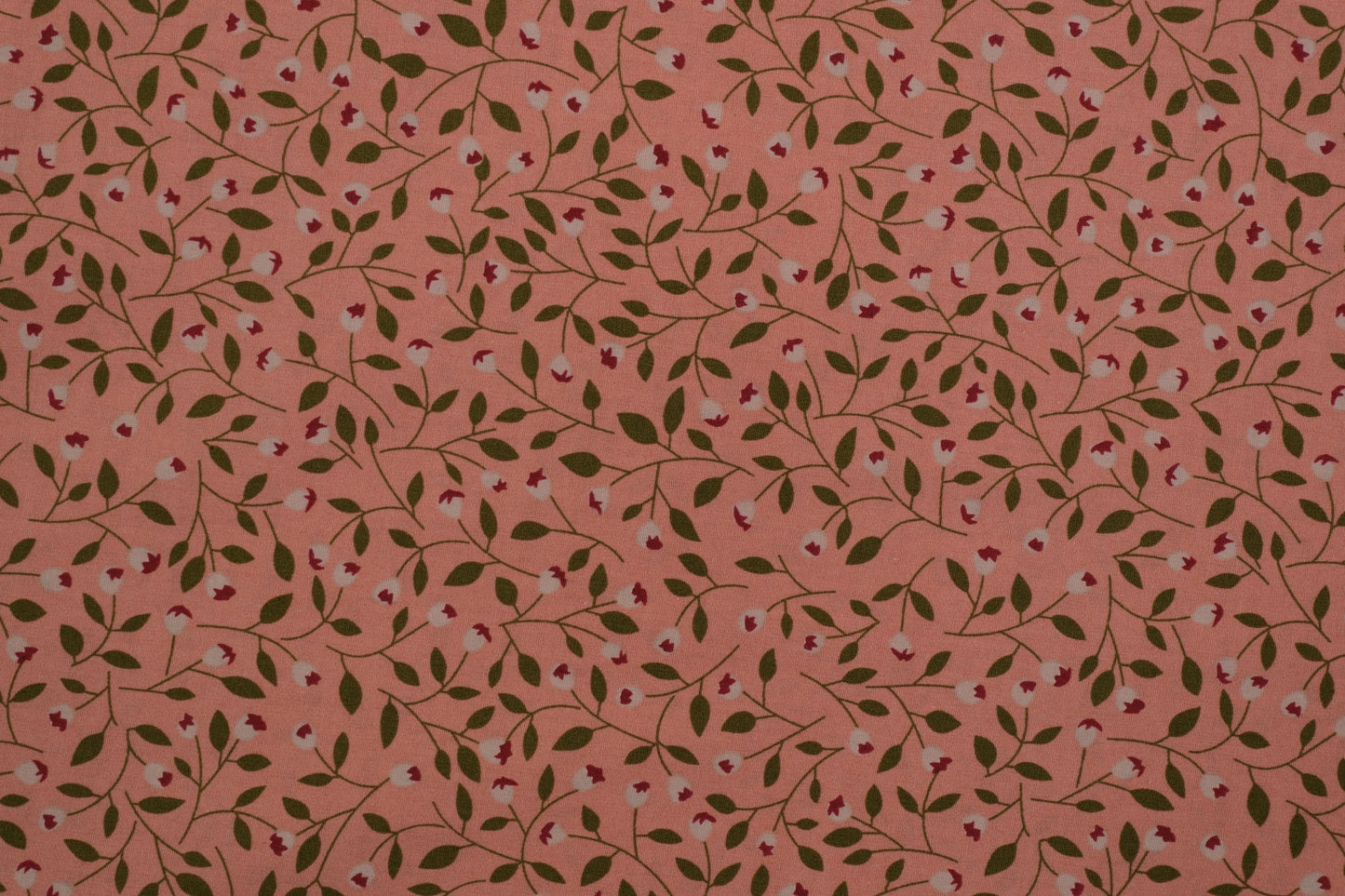Baumwolle Ranken Rosa -  Nahaufnahme der Materialqualität 140cm