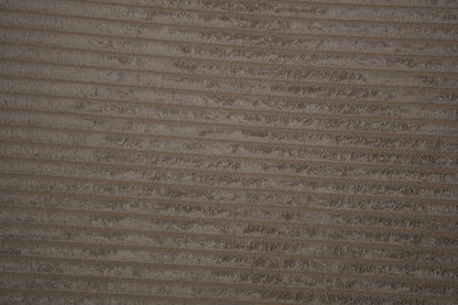 Cord Möbelstoff in Taupe mit weicher Rippenstruktur 140 cm breit Meterware