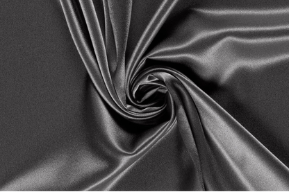 Viskose Satin Uni in elegantem Hellgrau
