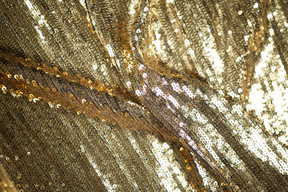 Paillettenstoff – Gold – funkelnd und elegant für Abendmode und Events