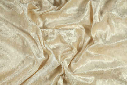 Glänzender Dekostoff Creme – Hochzeit & Deko