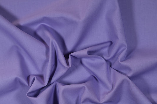 Einfarbiger Baumwollstoff in Lavendel – ideal für Kleidung, Accessoires und Dekoration