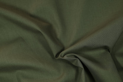 Baumwoll Stretch Stoff in Olivgrün – elastisch und hautfreundlich