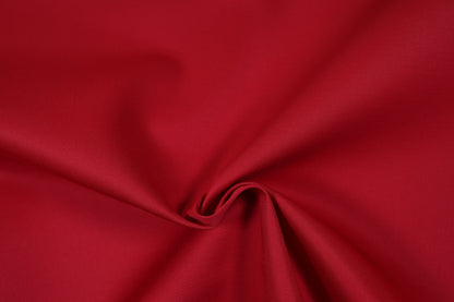 Baumwollstoff in leuchtendem Rot – ideal für Arbeitsjacken