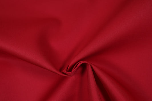 Baumwollstoff in leuchtendem Rot – ideal für Arbeitsjacken