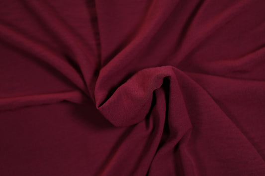 Weicher American Crepe in Bordeaux für Kleider