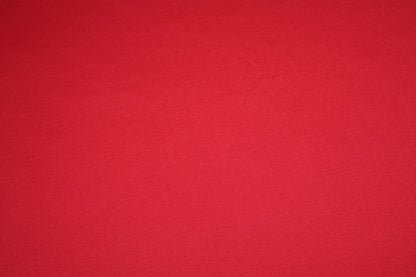 Weicher Baumwolljersey in leuchtendem Rot