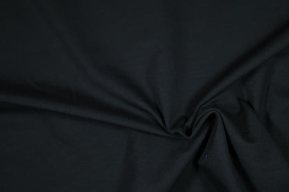 Schwarzer Baumwolljersey – elastisch und pflegeleicht