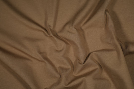 Elastischer Jersey Stoff Braun – vielseitig einsetzbar
