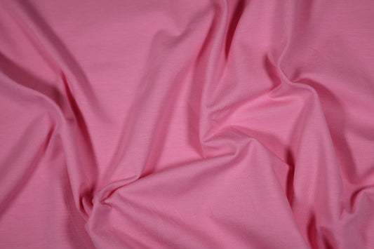 Pinkfarbener Baumwolljersey – weich und leuchtend