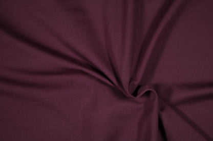 Elastischer Baumwolljersey in Bordeaux – ideal für elegante Kleidung