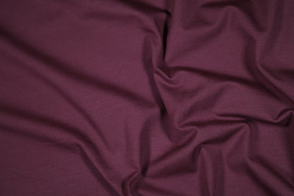 Bordeaux Baumwolljersey – angenehmer Fall für Modeprojekte