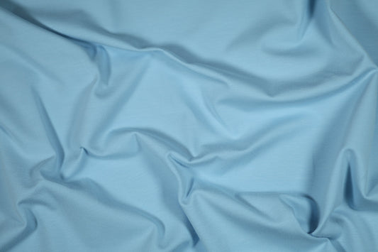 Zarter Baumwolljersey in Himmelblau – weich & atmungsaktiv