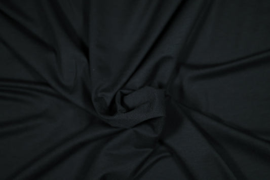 Viskosejersey in Schwarz – weich, elastisch und hautsympathisch