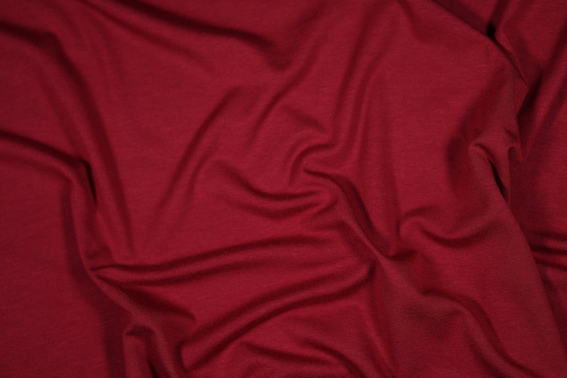Jersey Stoff aus Viskose in Weinrot – perfekt für Shirts und Kleider