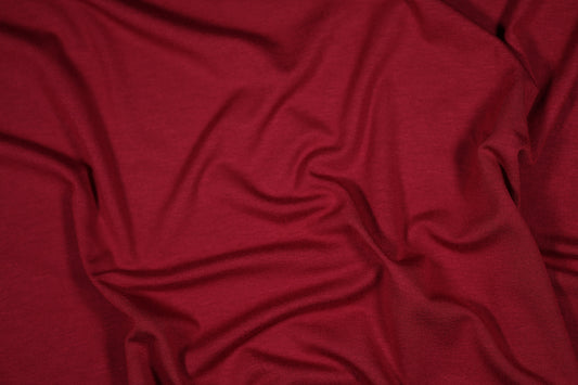 Jersey Stoff aus Viskose in Weinrot – perfekt für Shirts und Kleider