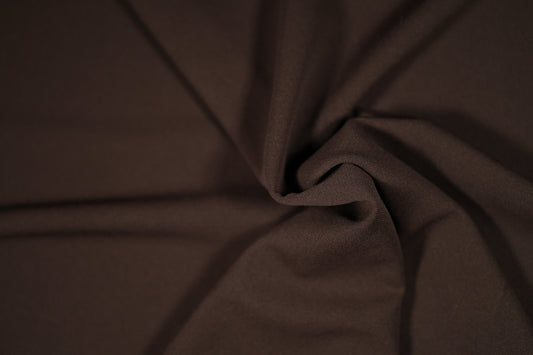 Elastischer Twin Jersey Stoff in Braun – ideal für Freizeitkleidung