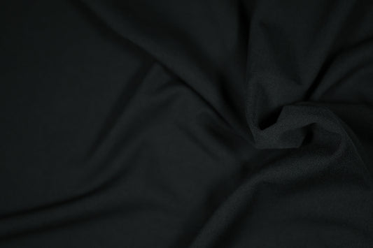 Weicher Baumwoll-Jersey in Schwarz – blickdicht und komfortabel