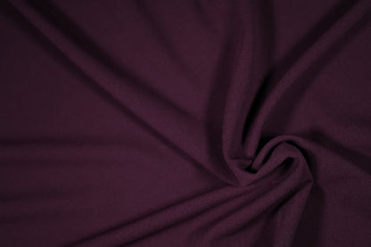 Elastischer Twin Jersey Stoff in Pflaume – ideal für Freizeitkleidung