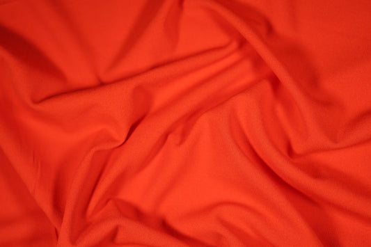 Weicher Baumwoll-Jersey in Signalrot – blickdicht und komfortabel