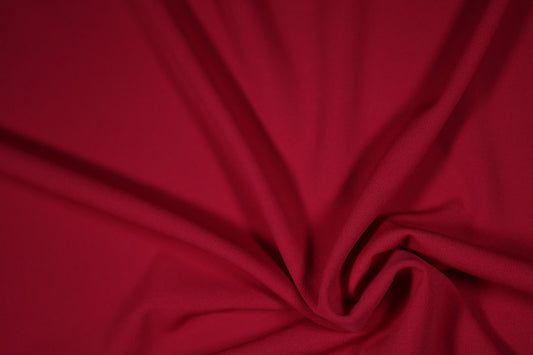Twin Jersey Stoff in Rot – elastisch und weich für Kleidung
