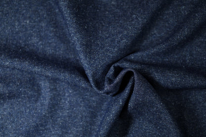 Jeansblau Wollstoff – ideal für Mäntel, Jacken oder Accessoires