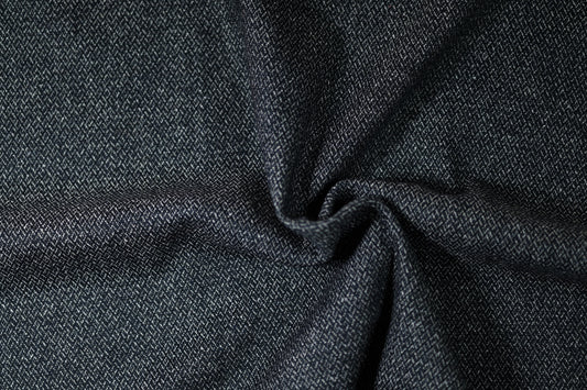Eleganter Mittelgrauer Wollstoff mit feinem Muster – perfekt für Businessmode