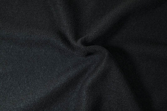 Schwarz Wollstoff – ideal für Mäntel, Jacken oder Accessoires