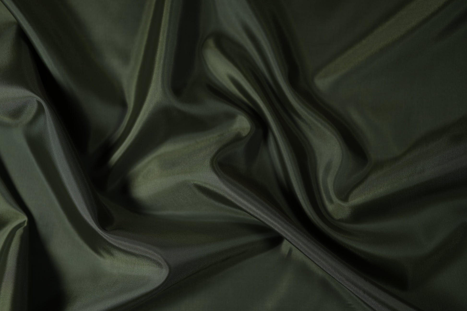 Glatter Futterstoff Taft – Farbe: Olivgrün
