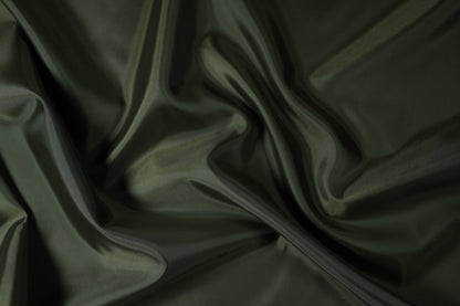 Glatter Futterstoff Taft – Farbe: Olivgrün
